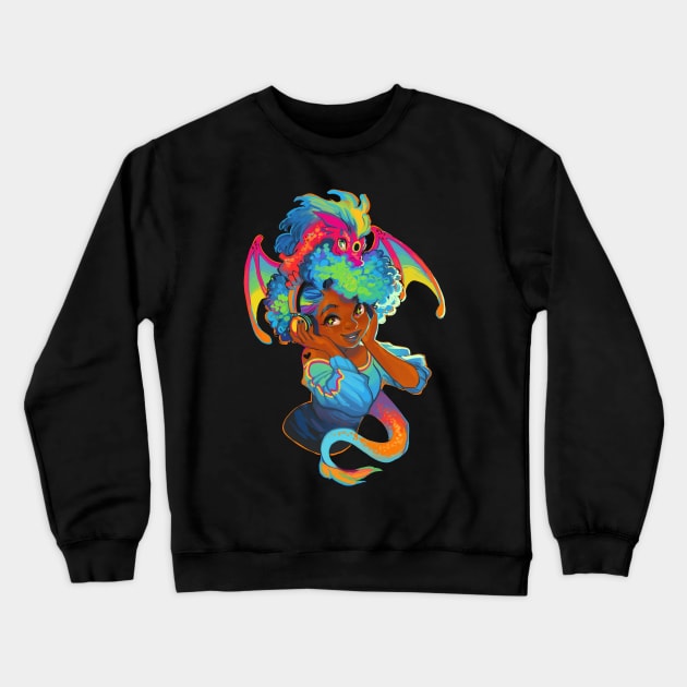 Rainbow x Dragon Crewneck Sweatshirt by GDBee